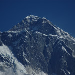 Above Namche :: the Everest top zoomed