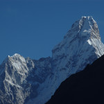 Above Namche :: the Ama Dablam top zoomed