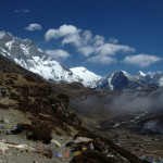 Above Dingboche :: looking towards the Chhukhung valley, Lhothe southern wall, Island Peak