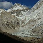 Kala Pattar :: the upper Khumbu glacier, Everest Base Camp zoomed