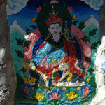 Mong La again :: Lama Sangwa Dorje depicted by the village chorten