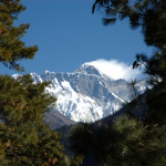 Descending from Namche :: the last (promised!) Everest view