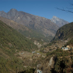 Chheplung :: looking back north to Ghat and Pakhding