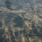 Flight to KTM :: incredible terraces of the Nepal hills