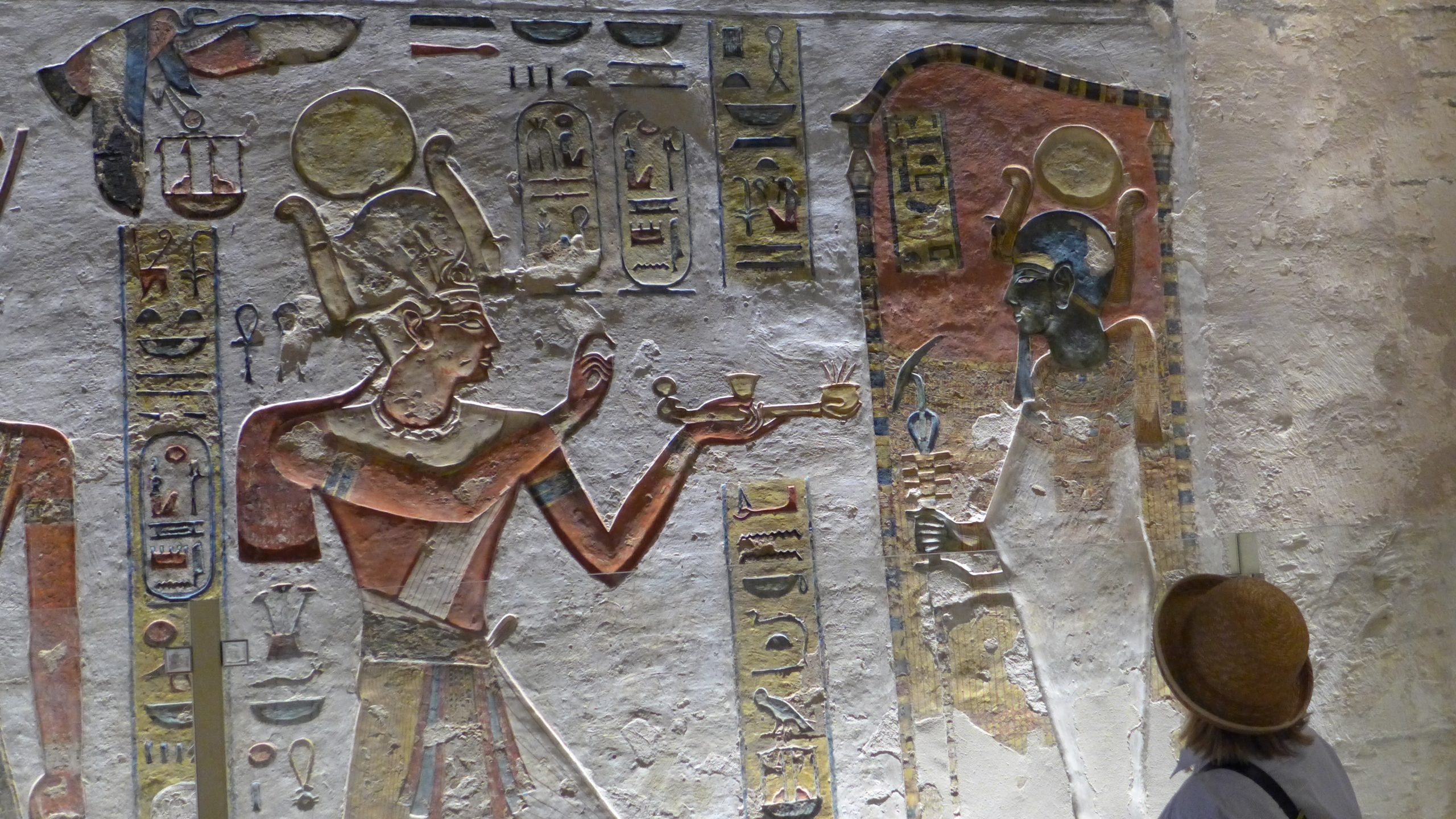 Valley of the Kings :: Ramses III tomb :: the pharaoh Ramses and Ptah