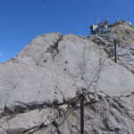 Zugspitze — on the ridge