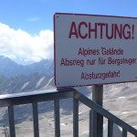 Zugspitze — how dangerous our route was!