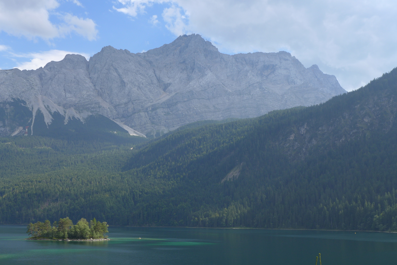 Zugspitze seen from Wankle by the Eibsee, August 2017